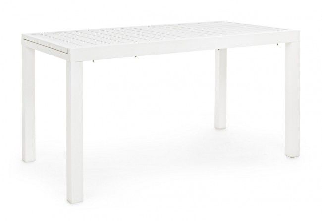 BIZZOTTO Rozkládací zahradní stůl HILDO 140x77 cm bílý - iodesign.cz
