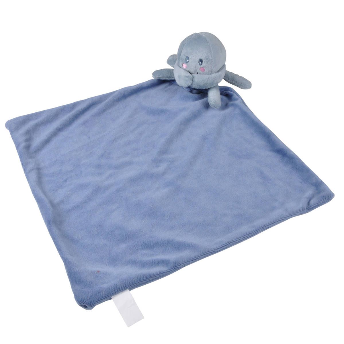 Douceur d\'intérieur Dětská deka pro miminko FORET s plyšákem, modrá - EDAXO.CZ s.r.o.