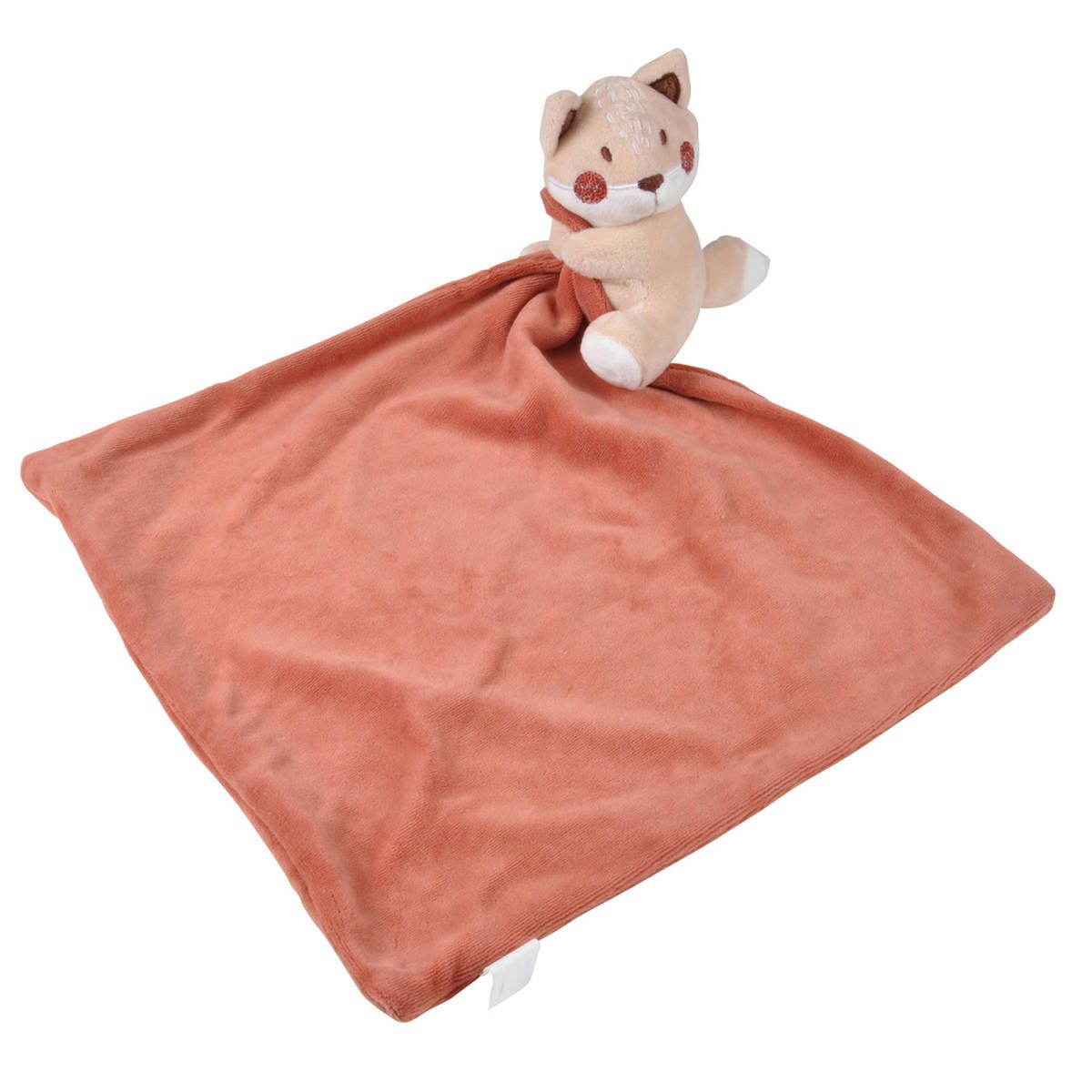 Douceur d\'intérieur Dětská deka pro miminko FORET s plyšákem, oranžová - EMAKO.CZ s.r.o.