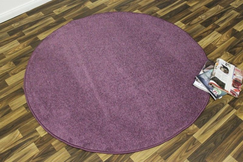 Hanse Home Collection koberce Kusový koberec Nasty 101150 Purple kruh - 200x200 (průměr) kruh cm - Mujkoberec.cz