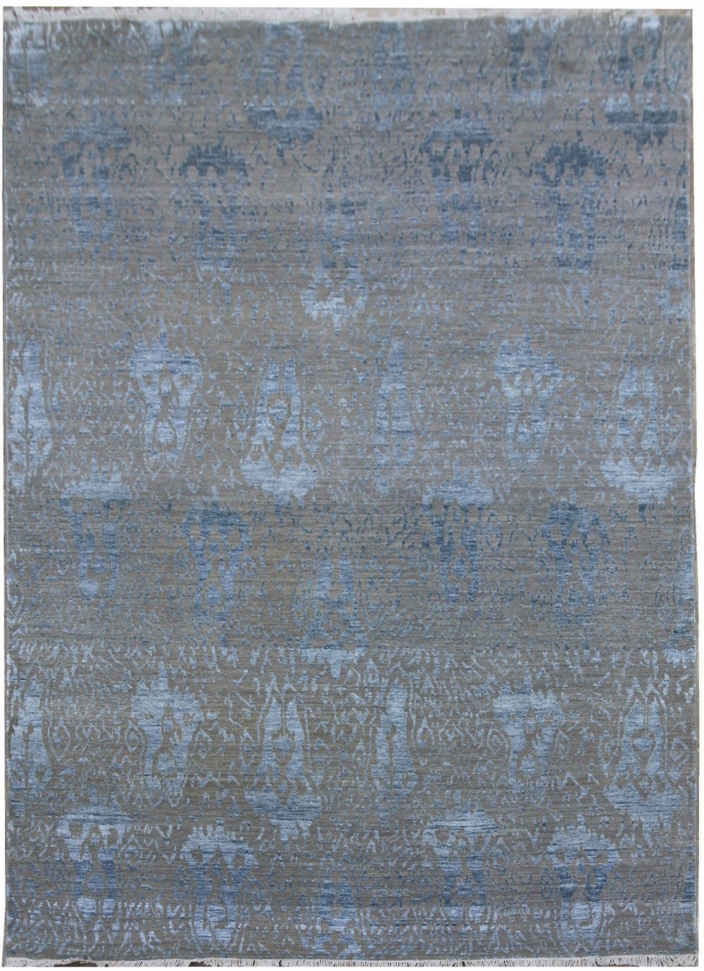Diamond Carpets koberce Ručně vázaný kusový koberec Diamond DC-EKT 10 Silver/blue - 180x275 cm - Mujkoberec.cz