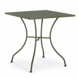BIZZZOTTO Zahradní kovový stůl KELSIE 70 cm zelený