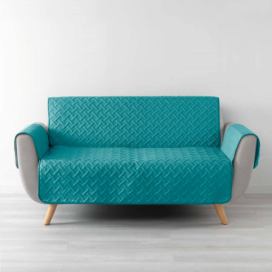 Douceur d\'intérieur Přehoz na sedačku WELL, 279 x 179 cm, modrý