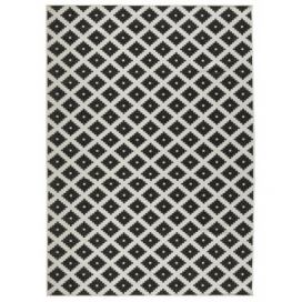 NORTHRUGS - Hanse Home koberce Kusový koberec Twin-Wendeteppiche 103124 schwarz creme – na ven i na doma - 80x150 cm Mujkoberec.cz