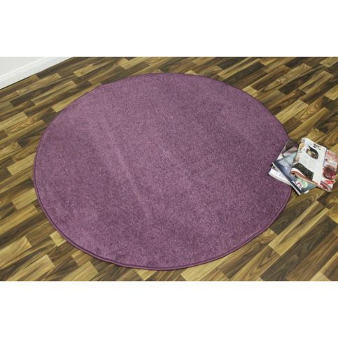 Hanse Home Collection koberce Kusový koberec Nasty 101150 Purple kruh - 200x200 (průměr) kruh cm Mujkoberec.cz