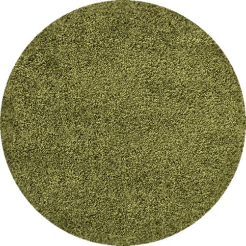 Ayyildiz koberce Kusový koberec Dream Shaggy 4000 Green kruh - 120x120 (průměr) kruh cm Mujkoberec.cz