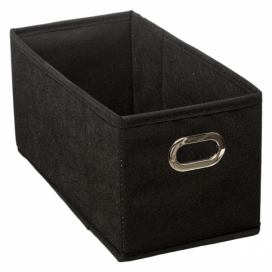 5five Simply Smart Úložný box, obdélníkový, 15 x 31 x 15 cm, černá barva
