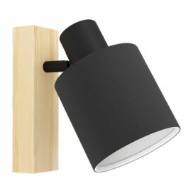 Eglo 99488 BATALLAS stropní bodové svítidlo/spot E27 1x10W dřevo, černá, bílá