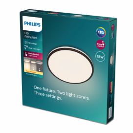 Philips 8719514431928 Ozziet stropní svítidlo LED 18W/1800lm 2700K černá SceneSwitch
