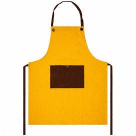 Trade Concept Kuchyňská zástěra Heda žlutá, 70 x 85 cm