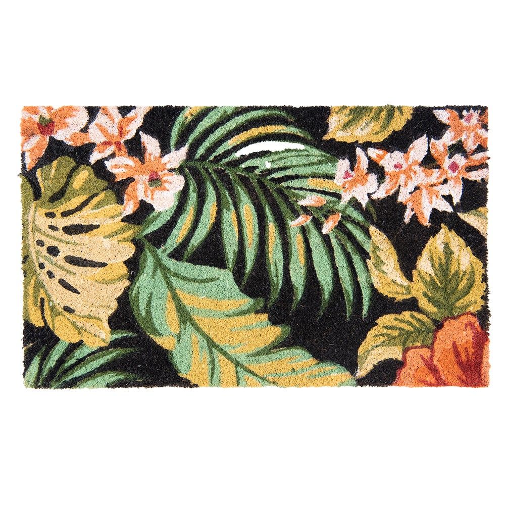 Barevná kokosová rohožka  - 75*45*1 cm Clayre & Eef - LaHome - vintage dekorace
