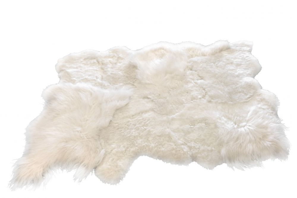 Bílý koberec z ovčí kůže Sheep white - 300*213*12cm J-Line by Jolipa - LaHome - vintage dekorace