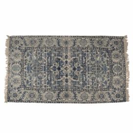 Bavlněný koberec s orientálním motivem a třásněmi - 140*200 cm Clayre & Eef