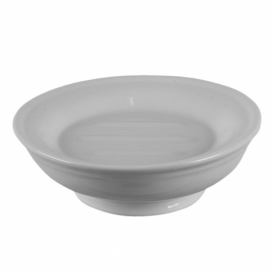 Bílá porcelánová kulatá miska na mýdlo - Ø 14*5 cm Clayre & Eef