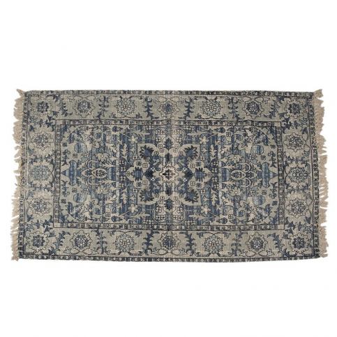 Bavlněný koberec s orientálním motivem a třásněmi - 140*200 cm Clayre & Eef LaHome - vintage dekorace