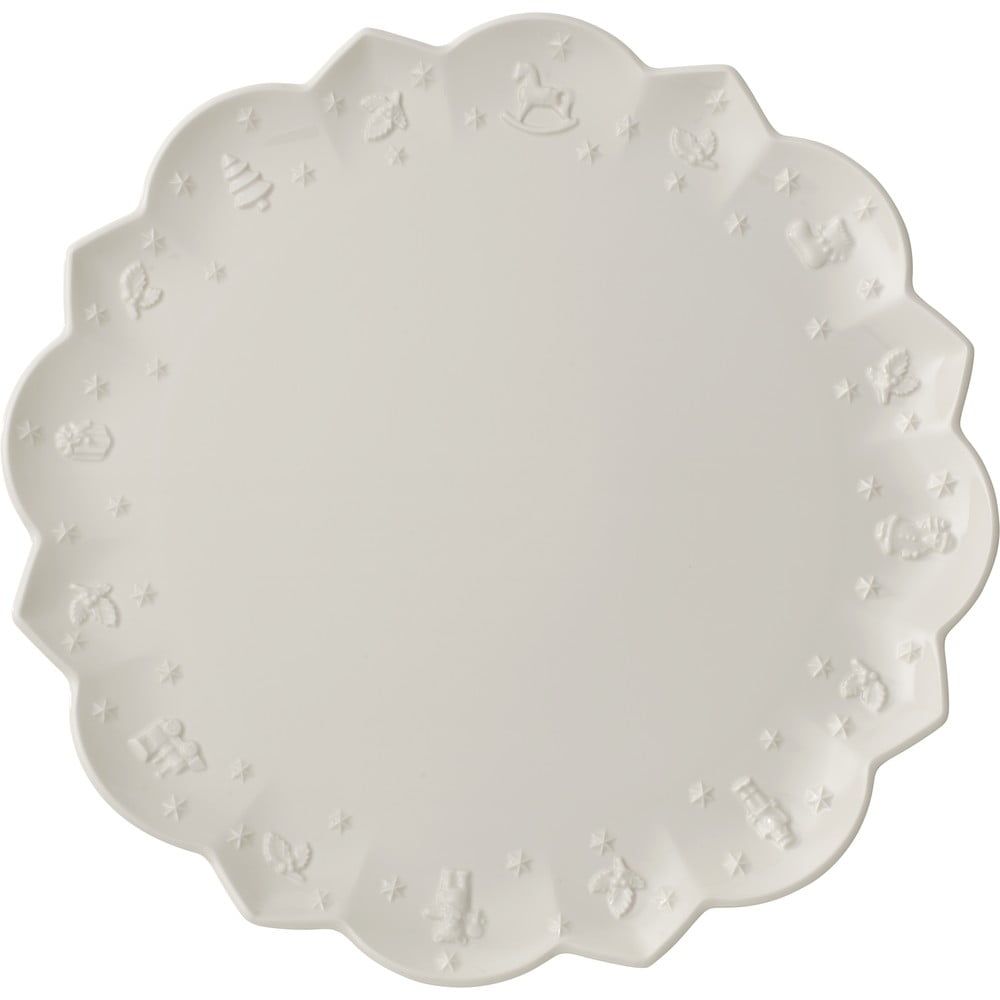 Bílý porcelánový talíř s vánočním motivem Villeroy & Boch, ø 33,7 cm - Bonami.cz