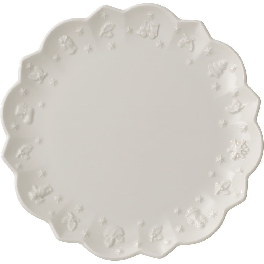 Bílý porcelánový talíř s vánočním motivem Villeroy & Boch, ø 23,3 cm - Bonami.cz