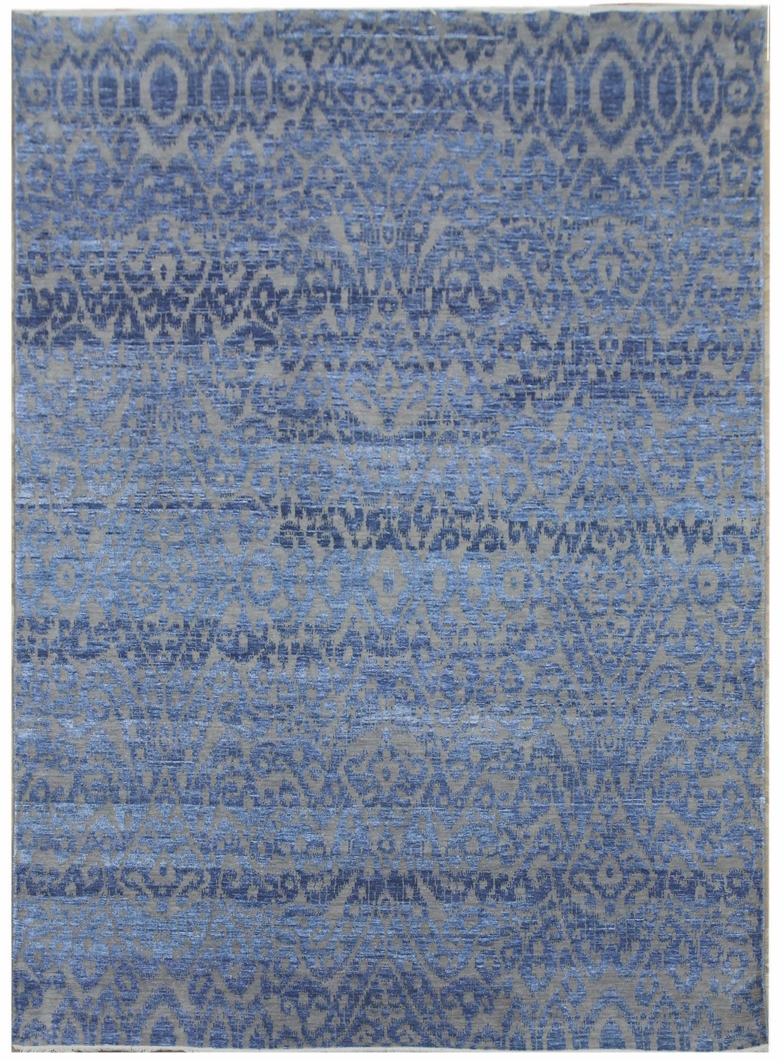 Diamond Carpets koberce Ručně vázaný kusový koberec Diamond DC-EKT 6 Silver/light blue - 180x275 cm - Mujkoberec.cz
