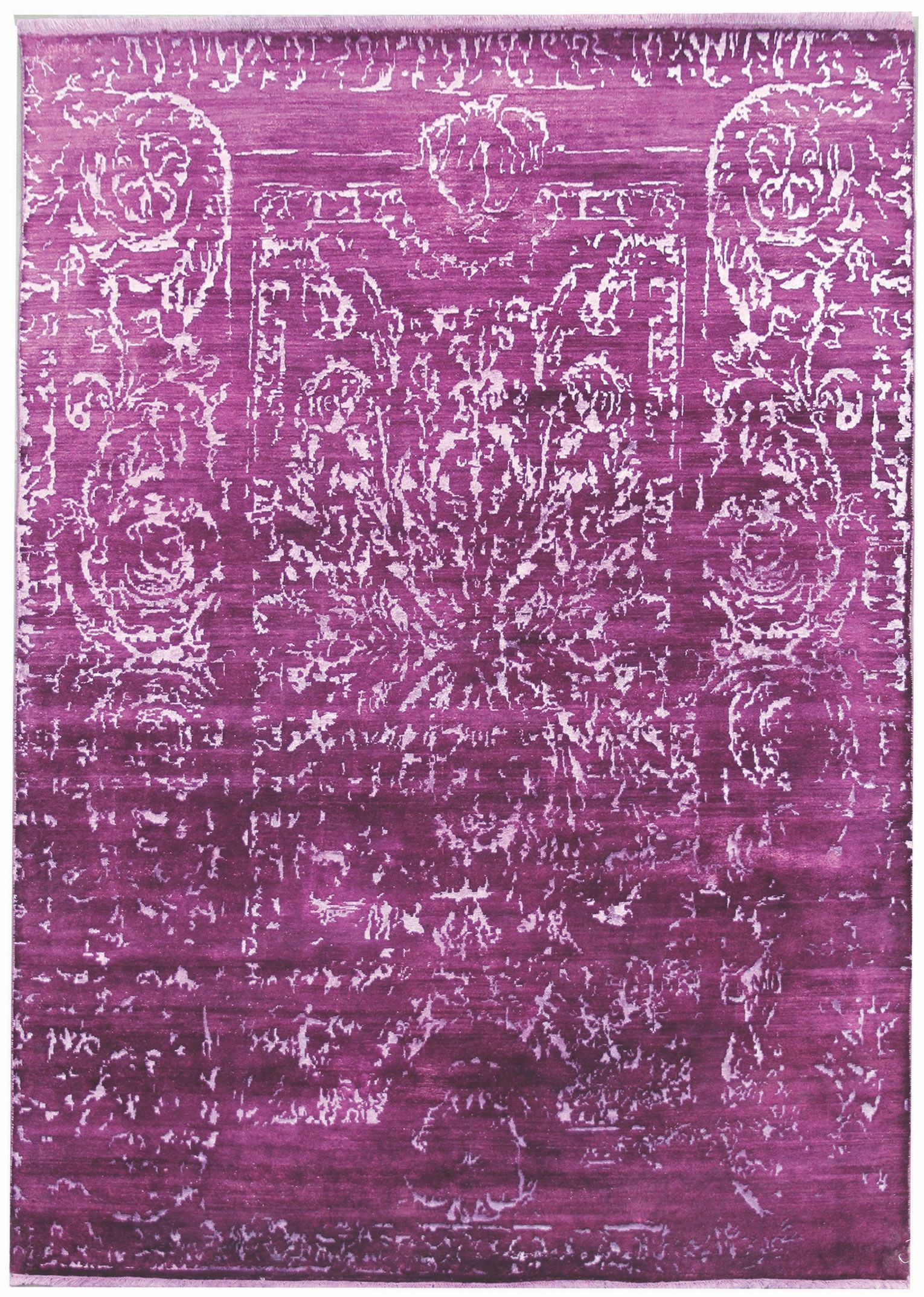 Diamond Carpets koberce Ručně vázaný kusový koberec Diamond DC-JK 2 Purple/silver (overdye) - 180x275 cm - Mujkoberec.cz