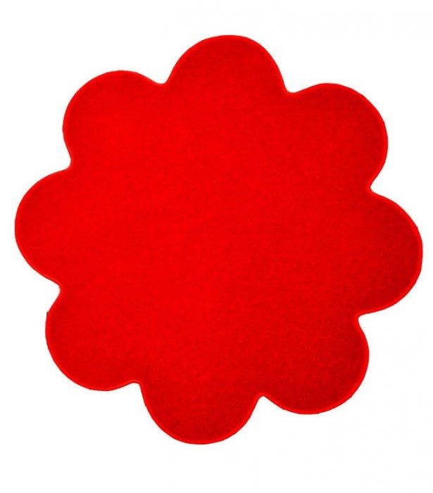 Vopi koberce Kusový koberec Eton červený květina - 120x120 kytka cm - Mujkoberec.cz