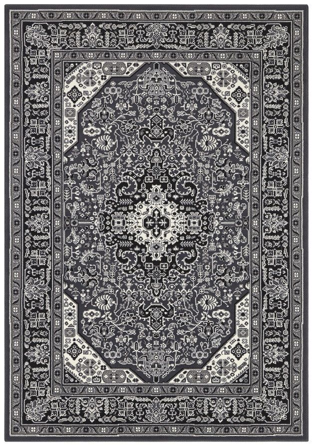Nouristan - Hanse Home koberce Kusový koberec Mirkan 104436 Dark-grey - 120x170 cm - Mujkoberec.cz