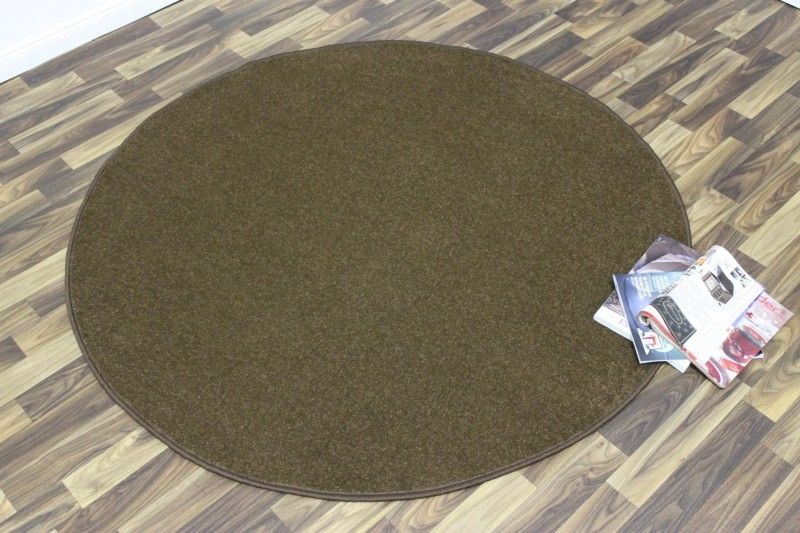 Hanse Home Collection koberce Kusový koberec Nasty 101154 Braun kruh - 200x200 (průměr) kruh cm - Mujkoberec.cz