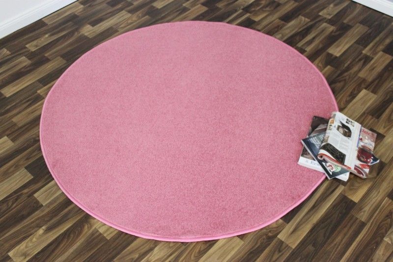 Hanse Home Collection koberce Kusový koberec Nasty 101147 Pink kruh - 200x200 (průměr) kruh cm - Mujkoberec.cz
