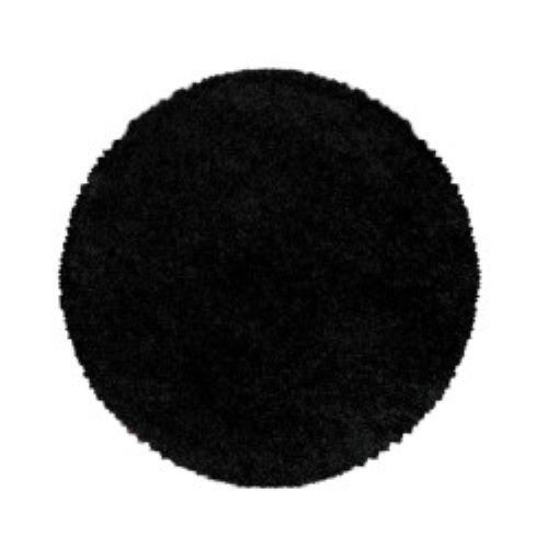 Ayyildiz koberce Kusový koberec Sydney Shaggy 3000 black kruh - 80x80 (průměr) kruh cm - Mujkoberec.cz