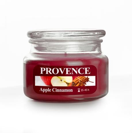 Provence Vonná svíčka ve skle 45 hodin jablko a skořice - Kitos.cz