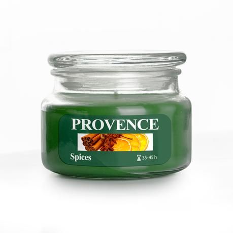 Provence Vonná svíčka ve skle 45 hodin koření - Kitos.cz