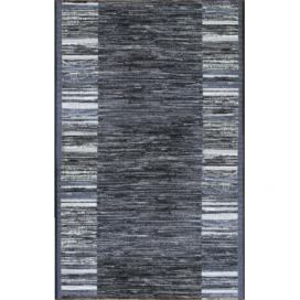 Associated Weavers koberce AKCE: 900x90 cm s obšitím Protiskluzový běhoun na míru Adagio 29 tmavě šedý - šíře 90 cm s obšitím