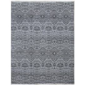 Diamond Carpets koberce Ručně vázaný kusový koberec Diamond DC-EKT L silver/black - 180x275 cm Mujkoberec.cz