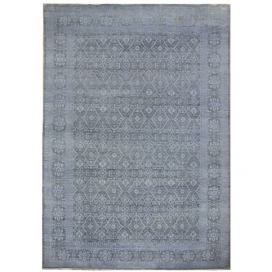 Diamond Carpets koberce Ručně vázaný kusový koberec Diamond DC-HALI B Light grey/blue - 180x275 cm Mujkoberec.cz