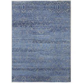 Diamond Carpets koberce Ručně vázaný kusový koberec Diamond DC-EKT 6 Silver/light blue - 180x275 cm