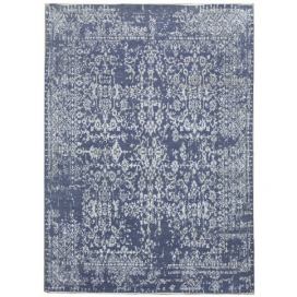 Diamond Carpets koberce Ručně vázaný kusový koberec Diamond DC-JK 1 Jeans blue/silver - 180x275 cm Mujkoberec.cz