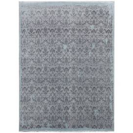 Diamond Carpets koberce Ručně vázaný kusový koberec Diamond DC-M 5 Light grey/aqua - 180x275 cm Mujkoberec.cz