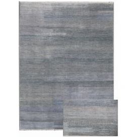 Diamond Carpets koberce Ručně vázaný kusový koberec Diamond DC-MCN Silver/light blue - 180x275 cm