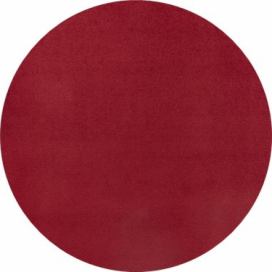 Hanse Home Collection koberce Kusový koberec Fancy 103012 Rot - červený kruh - 133x133 (průměr) kruh cm Mujkoberec.cz