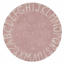 Lorena Canals koberce Přírodní koberec, ručně tkaný Round ABC Vintage Nude-Natural - 150x150 (průměr) kruh cm Mujkoberec.cz