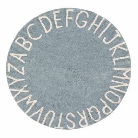 Lorena Canals koberce Přírodní koberec, ručně tkaný Round ABC Vintage Blue-Natural - 150x150 (průměr) kruh cm Mujkoberec.cz