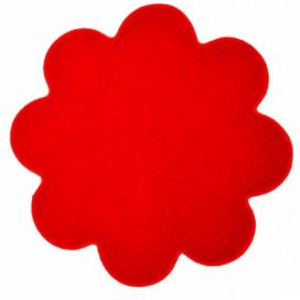 Vopi koberce Kusový koberec Eton červený květina - 120x120 kytka cm