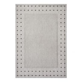 Devos koberce Kusový koberec Floorlux 20329 Silver/Black – na ven i na doma - 60x110 cm