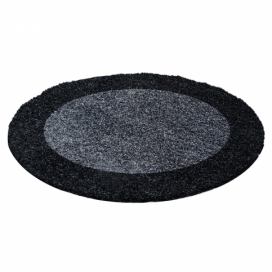 Ayyildiz koberce Kusový koberec Life Shaggy 1503 anthracit kruh - 120x120 (průměr) kruh cm