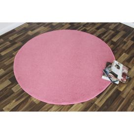 Hanse Home Collection koberce Kusový koberec Nasty 101147 Pink kruh - 200x200 (průměr) kruh cm Mujkoberec.cz