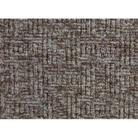 Spoltex koberce Liberec Metrážový koberec Optik 14 Hnědý - Bez obšití cm