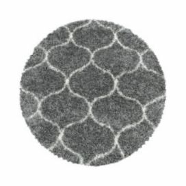 Ayyildiz koberce Kusový koberec Salsa Shaggy 3201 grey kruh - 80x80 (průměr) kruh cm