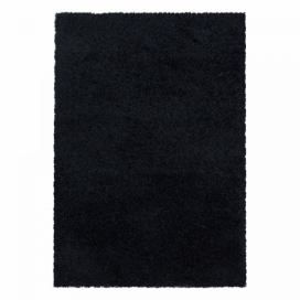 Ayyildiz koberce Kusový koberec Sydney Shaggy 3000 black - 60x110 cm Mujkoberec.cz