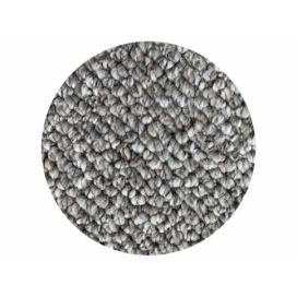 Vopi koberce Kusový koberec Wellington šedý kruh - 57x57 (průměr) kruh cm Mujkoberec.cz