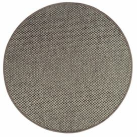 Vopi koberce Kusový koberec Nature tmavě béžový kruh - 57x57 (průměr) kruh cm