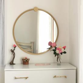  Nástěnné zrcadlo AYNA 60 cm zlatá 